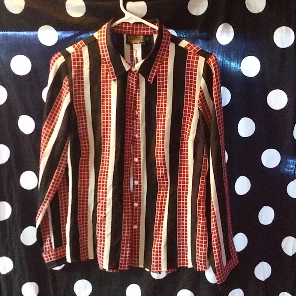Pendleton 100% silk blouse Vintage